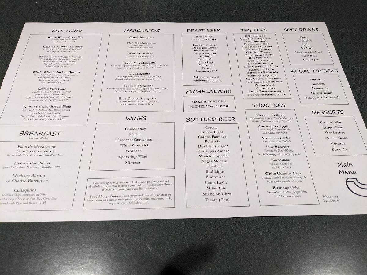 Super Mex Restaurants Menu - Image 5